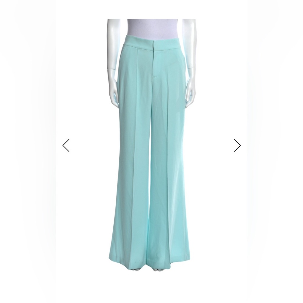 Alice + Olivia Light Blue Wide-Leg Pants